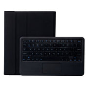 YT11B-A Detachable Candy Color Bluetooth Keyboard Leather Tablet Case with Touch Pad & Pen Slot & Holder for iPad Pro 11 2022 / 2021 / Air 5 / Air 4 (Black)