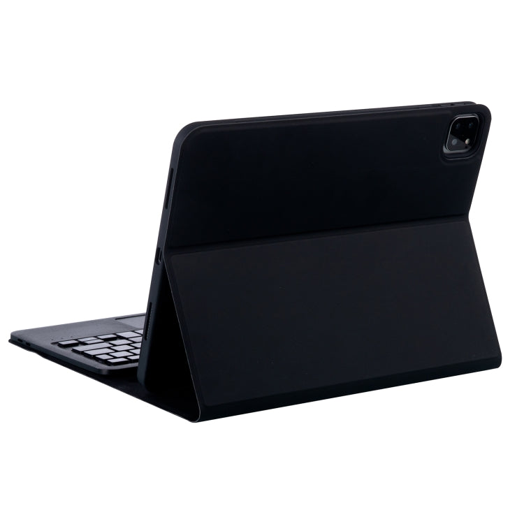 YT11B-A Detachable Candy Color Bluetooth Keyboard Leather Tablet Case with Touch Pad & Pen Slot & Holder for iPad Pro 11 2022 / 2021 / Air 5 / Air 4 (Black) - For iPad Pro by PMC Jewellery | Online Shopping South Africa | PMC Jewellery | Buy Now Pay Later Mobicred