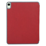 Mutural YASHI Series TPU + PU Cloth Pattern Texture Horizontal Flip Leather Case with Three-folding Holder & Pen Slot & Wake-up / Sleep Function For iPad Air 2022 / 2020 10.9(Red)