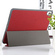 Mutural YASHI Series TPU + PU Cloth Pattern Texture Horizontal Flip Leather Case with Three-folding Holder & Pen Slot & Wake-up / Sleep Function For iPad Air 2022 / 2020 10.9(Red)