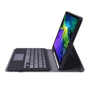 A11B-A Ultra-thin ABS Detachable Bluetooth Keyboard Tablet Case with Touchpad & Pen Slot & Holder for iPad Pro 11 2022 / 2021 / Air 5 / Air 4 (Gold)