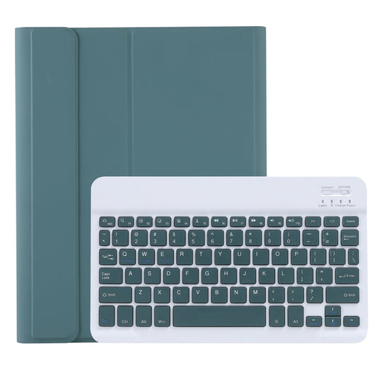 C-11B Detachable Candy Color Bluetooth Keyboard Leather Tablet Case with Pen Slot & Holder for iPad Pro 11 2022 / 2021 / Air 5 / Air 4 (Dark Green) - For iPad Pro by PMC Jewellery | Online Shopping South Africa | PMC Jewellery | Buy Now Pay Later Mobicred