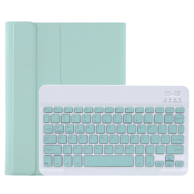 C-11B Detachable Candy Color Bluetooth Keyboard Leather Tablet Case with Pen Slot & Holder for iPad Pro 11 inch 2021 (Light Green) - For iPad Pro by PMC TechLife | Online Shopping South Africa | PMC TechLife