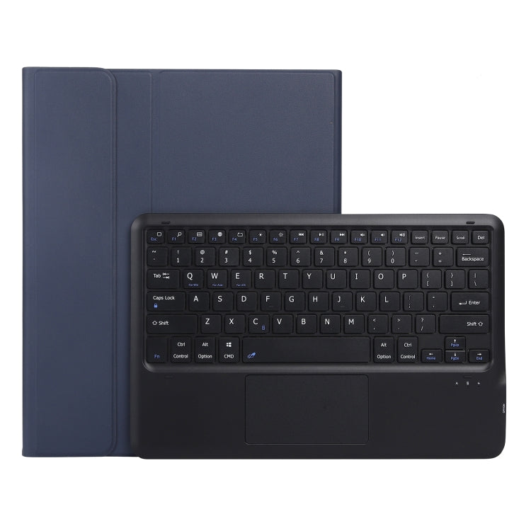 A12B-A Ultra-thin ABS Detachable Bluetooth Keyboard Tablet Case with Touchpad & Pen Slot & Holder for iPad Air 13 2024 / 2025 / Pro 12.9 2021 (Dark Blue) - For iPad Pro by PMC TechLife | Online Shopping South Africa | PMC TechLife | Buy Now Pay Later Mobicred