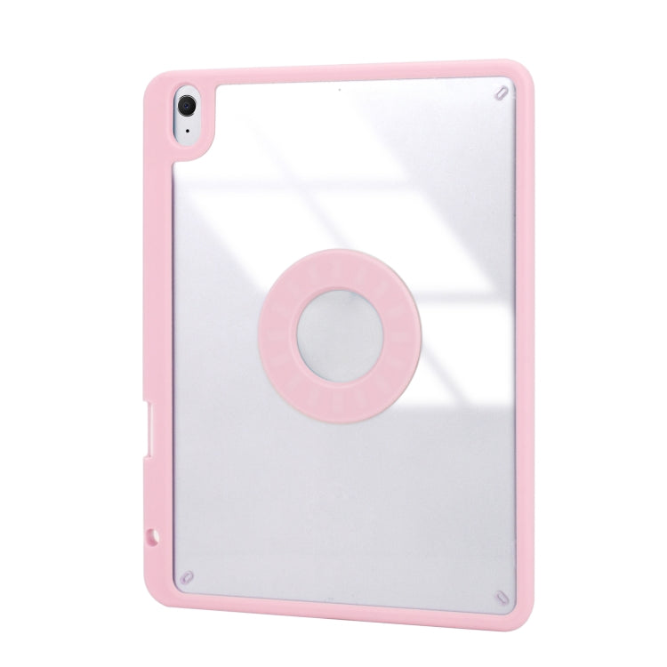 Z11B Pen Slot Bluetooth Keyboard Leather Tablet Case For iPad Pro 11 2021/2020/2018 (Pink) - For iPad Pro by PMC TechLife | Online Shopping South Africa | PMC TechLife