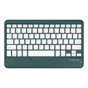 Z102B Pen Slot Bluetooth Keyboard Leather Tablet Case For iPad 10.2 2021/2020/2019 (Green)