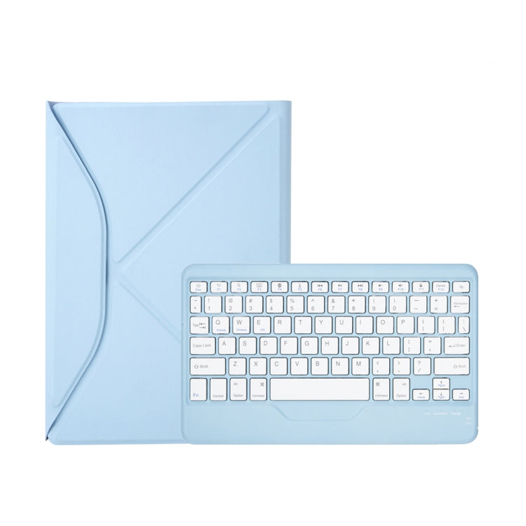 Z102B Pen Slot Bluetooth Keyboard Leather Tablet Case For iPad 10.2 2021/2020/2019 (Sky Blue) - For iPad Pro by PMC TechLife | Online Shopping South Africa | PMC TechLife