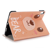 Bear Pattern Horizontal Flip Leather Case for iPad Air 11 2024 / iPad Pro 11 inch (2018),with Card Slots & Holder & Wallet & Photo Frame & Pen slot