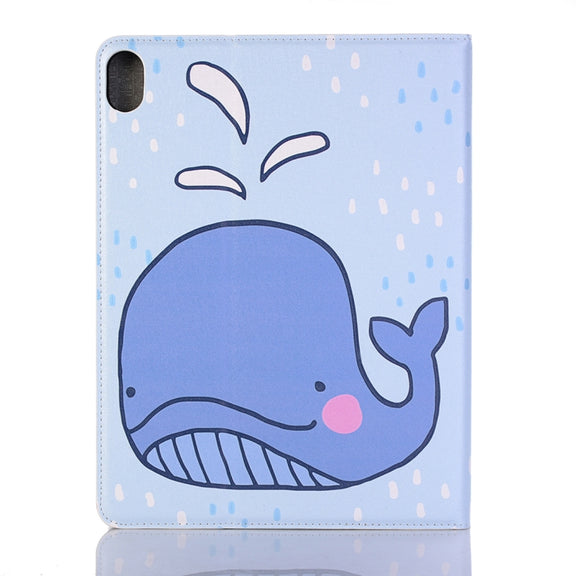 Dolphin Pattern Horizontal Flip Leather Case for iPad Air 11 2024 / iPad Pro 11 inch (2018),with Card Slots & Holder & Wallet & Photo Frame & Pen slot