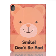 Smile Bear Pattern Horizontal Flip Leather Case for iPad Air 11 2024 / iPad Pro 11 inch (2018),with Card Slots & Holder & Wallet & Photo Frame & Pen slot