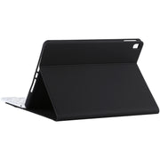 TG11B Detachable Bluetooth White Keyboard + Microfiber Leather Tablet Case for iPad Pro 11 inch (2020), with Pen Slot & Holder (Black)