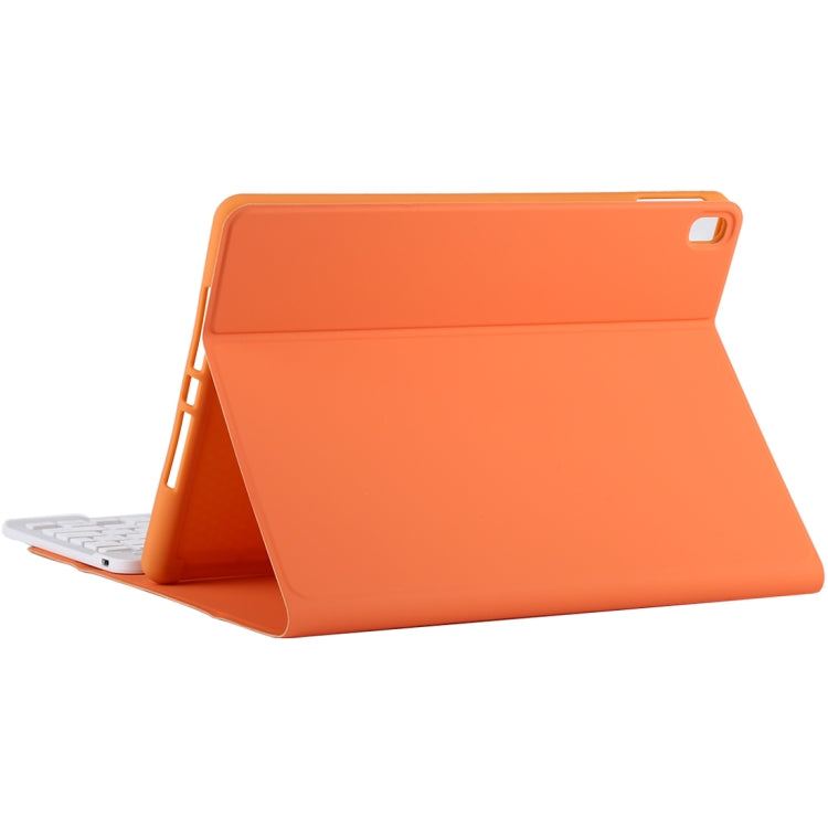 TG11B Detachable Bluetooth White Keyboard + Microfiber Leather Tablet Case for iPad Pro 11 inch (2020), with Pen Slot & Holder (Orange) - For iPad Pro by PMC TechLife | Online Shopping South Africa | PMC TechLife
