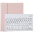 TG11B Detachable Bluetooth White Keyboard + Microfiber Leather Tablet Case for iPad Pro 11 inch (2020), with Pen Slot & Holder (Pink) - For iPad Pro by PMC TechLife | Online Shopping South Africa | PMC TechLife
