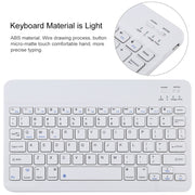 TG11B Detachable Bluetooth White Keyboard + Microfiber Leather Tablet Case for iPad Pro 11 inch (2020), with Pen Slot & Holder (Pink)