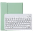 TG11B Detachable Bluetooth White Keyboard + Microfiber Leather Tablet Case for iPad Pro 11 inch (2020), with Pen Slot & Holder (Green) - For iPad Pro by PMC TechLife | Online Shopping South Africa | PMC TechLife