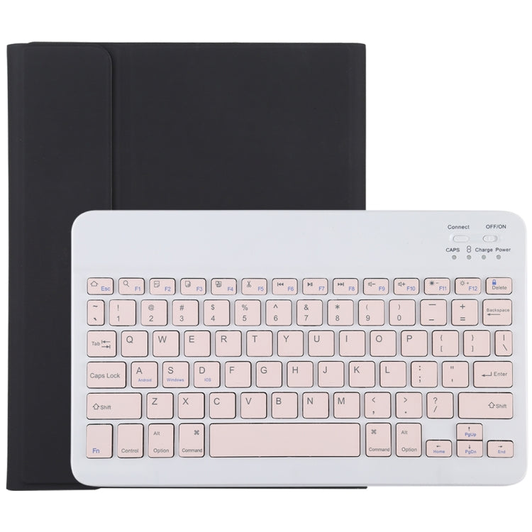 TG11B Detachable Bluetooth Pink Keyboard + Microfiber Leather Tablet Case for iPad Pro 11 inch (2020), with Pen Slot & Holder (Black) - For iPad Pro by PMC TechLife | Online Shopping South Africa | PMC TechLife