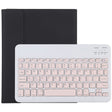 TG11B Detachable Bluetooth Pink Keyboard + Microfiber Leather Tablet Case for iPad Pro 11 inch (2020), with Pen Slot & Holder (Black) - For iPad Pro by PMC TechLife | Online Shopping South Africa | PMC TechLife