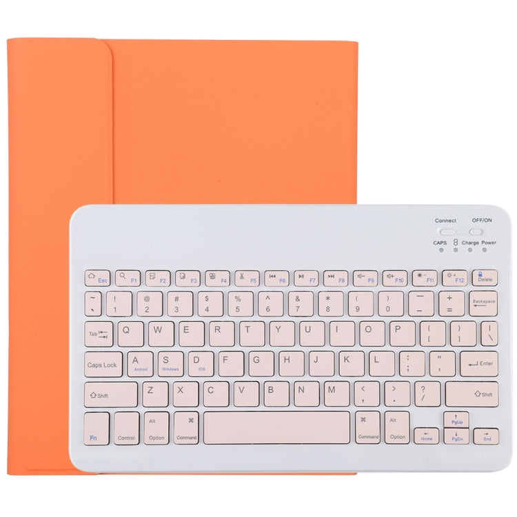 TG11B Detachable Bluetooth Pink Keyboard + Microfiber Leather Tablet Case for iPad Pro 11 inch (2020), with Pen Slot & Holder (Orange) - For iPad Pro by PMC TechLife | Online Shopping South Africa | PMC TechLife