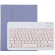 TG11B Detachable Bluetooth Pink Keyboard + Microfiber Leather Tablet Case for iPad Pro 11 inch (2020), with Pen Slot & Holder (Purple) - For iPad Pro by PMC TechLife | Online Shopping South Africa | PMC TechLife