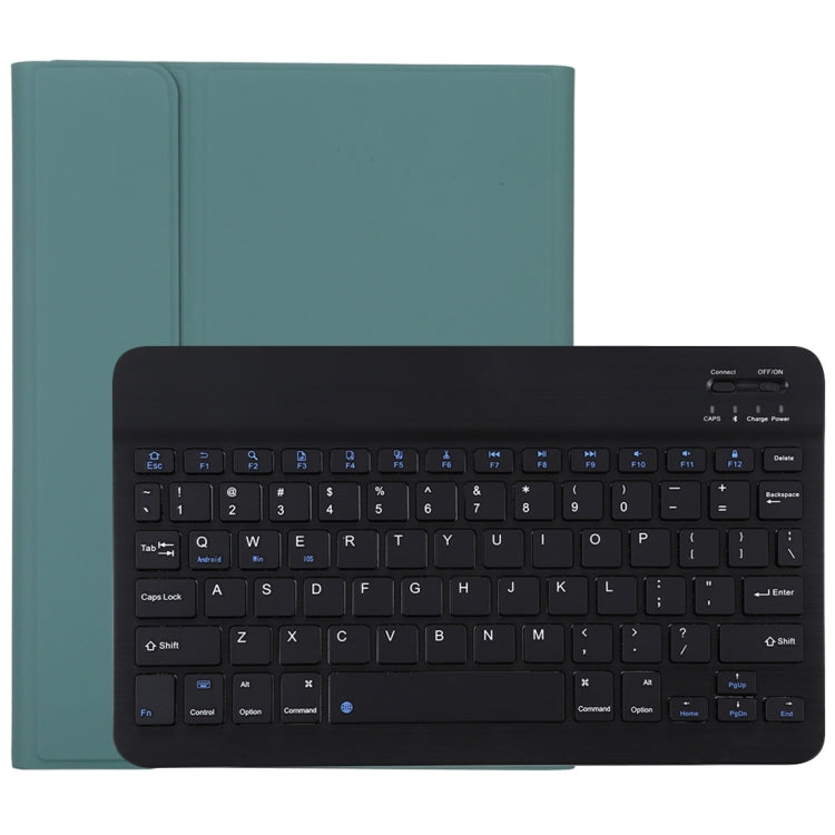 TG11B Detachable Bluetooth Black Keyboard + Microfiber Leather Tablet Case for iPad Pro 11 inch (2020), with Pen Slot & Holder (Dark Green) - free shipping - PMC TechLife - Order now!
