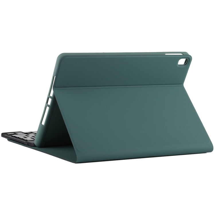TG11B Detachable Bluetooth Black Keyboard + Microfiber Leather Tablet Case for iPad Pro 11 inch (2020), with Pen Slot & Holder (Dark Green) - free shipping - PMC TechLife - Order now!
