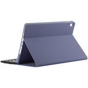 TG11B Detachable Bluetooth Black Keyboard + Microfiber Leather Tablet Case for iPad Pro 11 inch (2020), with Pen Slot & Holder (Purple)