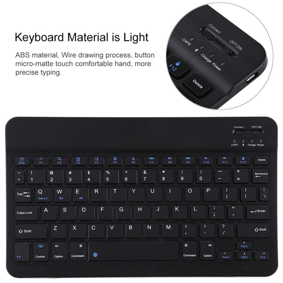 TG11B Detachable Bluetooth Black Keyboard + Microfiber Leather Tablet Case for iPad Pro 11 inch (2020), with Pen Slot & Holder (Purple)