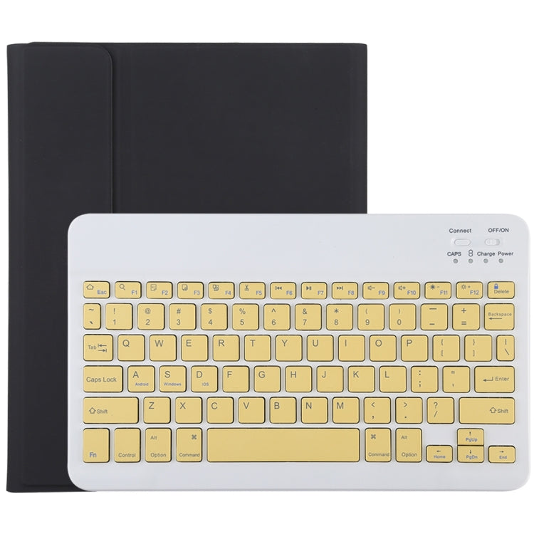 TG11B Detachable Bluetooth Yellow Keyboard + Microfiber Leather Tablet Case for iPad Pro 11 inch (2020), with Pen Slot & Holder (Black) - For iPad Pro by PMC TechLife | Online Shopping South Africa | PMC TechLife