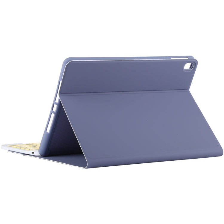 TG11B Detachable Bluetooth Yellow Keyboard + Microfiber Leather Tablet Case for iPad Pro 11 inch (2020), with Pen Slot & Holder (Purple) - For iPad Pro by PMC TechLife | Online Shopping South Africa | PMC TechLife
