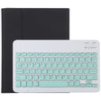 TG11B Detachable Bluetooth Green Keyboard + Microfiber Leather Tablet Case for iPad Pro 11 inch (2020), with Pen Slot & Holder (Black) - For iPad Pro by PMC TechLife | Online Shopping South Africa | PMC TechLife
