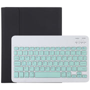 TG11B Detachable Bluetooth Green Keyboard + Microfiber Leather Tablet Case for iPad Pro 11 inch (2020), with Pen Slot & Holder (Black)