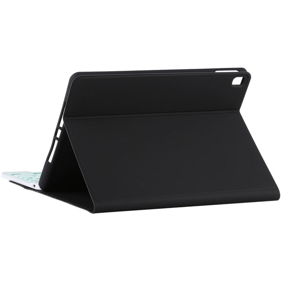 TG11B Detachable Bluetooth Green Keyboard + Microfiber Leather Tablet Case for iPad Pro 11 inch (2020), with Pen Slot & Holder (Black)