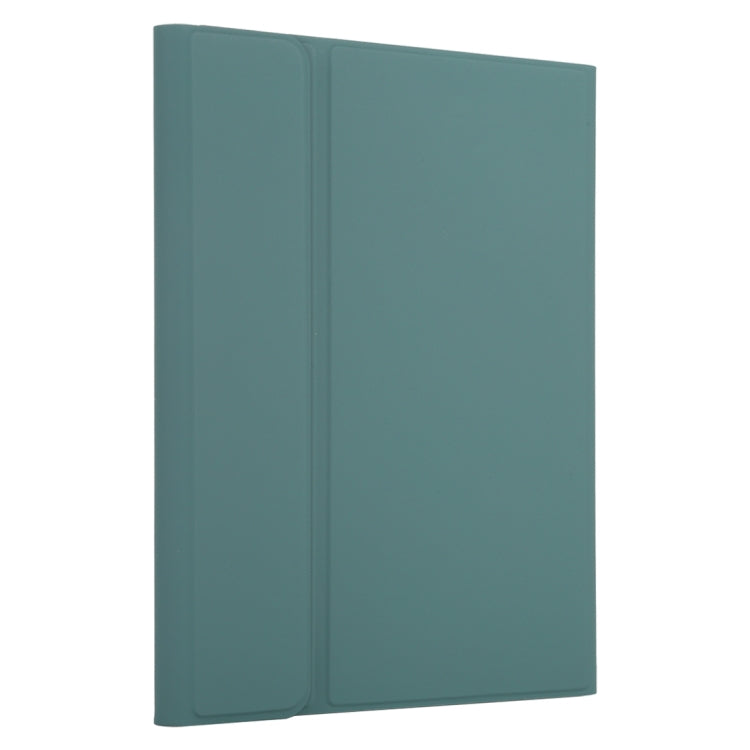 TG11B Detachable Bluetooth Green Keyboard + Microfiber Leather Tablet Case for iPad Pro 11 inch (2020), with Pen Slot & Holder (Dark Green) - For iPad Pro by PMC TechLife | Online Shopping South Africa | PMC TechLife