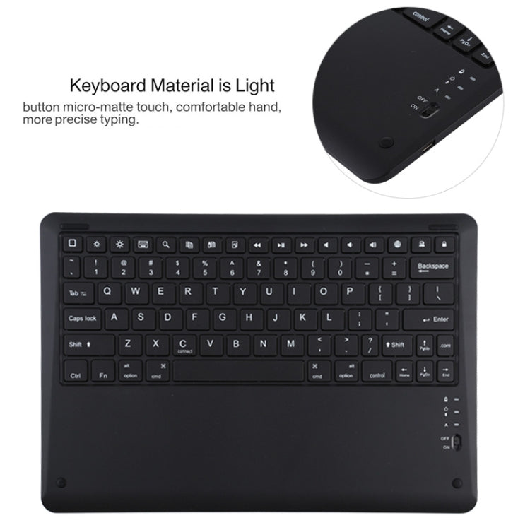 T129 Detachable Bluetooth Black Keyboard Microfiber Leather Tablet Case for iPad Pro 12.9 inch (2020), with Holder (Green) - For iPad Pro by PMC TechLife | Online Shopping South Africa | PMC TechLife