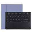 T129 Detachable Bluetooth Black Keyboard Microfiber Leather Tablet Case for iPad Pro 12.9 inch (2020), with Holder (Purple) - For iPad Pro by PMC TechLife | Online Shopping South Africa | PMC TechLife