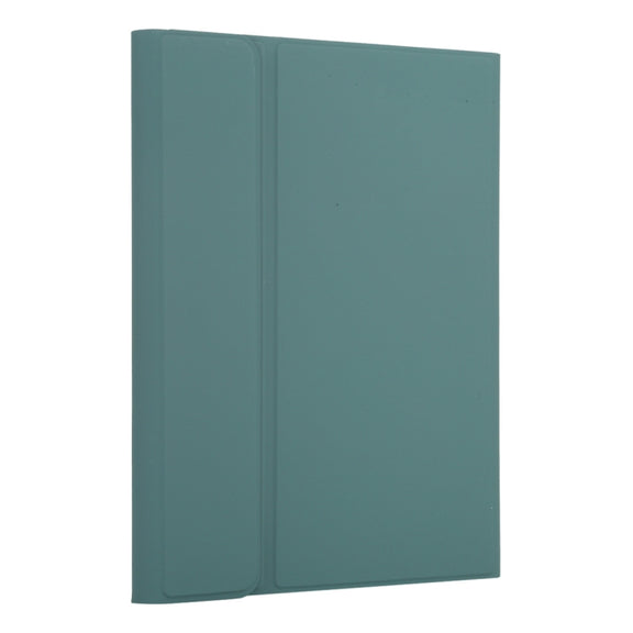 TG11BC Detachable Bluetooth White Keyboard Microfiber Leather Tablet Case for iPad Pro 11 inch (2020), with Touchpad & Pen Slot & Holder (Dark Green)