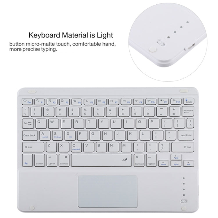 TG11BC Detachable Bluetooth White Keyboard Microfiber Leather Tablet Case for iPad Pro 11 inch (2020), with Touchpad & Pen Slot & Holder (Orange) - free shipping - PMC TechLife - Order now!