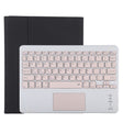 TG11BC Detachable Bluetooth Pink Keyboard Microfiber Leather Tablet Case for iPad Pro 11 inch (2020), with Touchpad & Pen Slot & Holder (Black) - For iPad Pro by PMC TechLife | Online Shopping South Africa | PMC TechLife