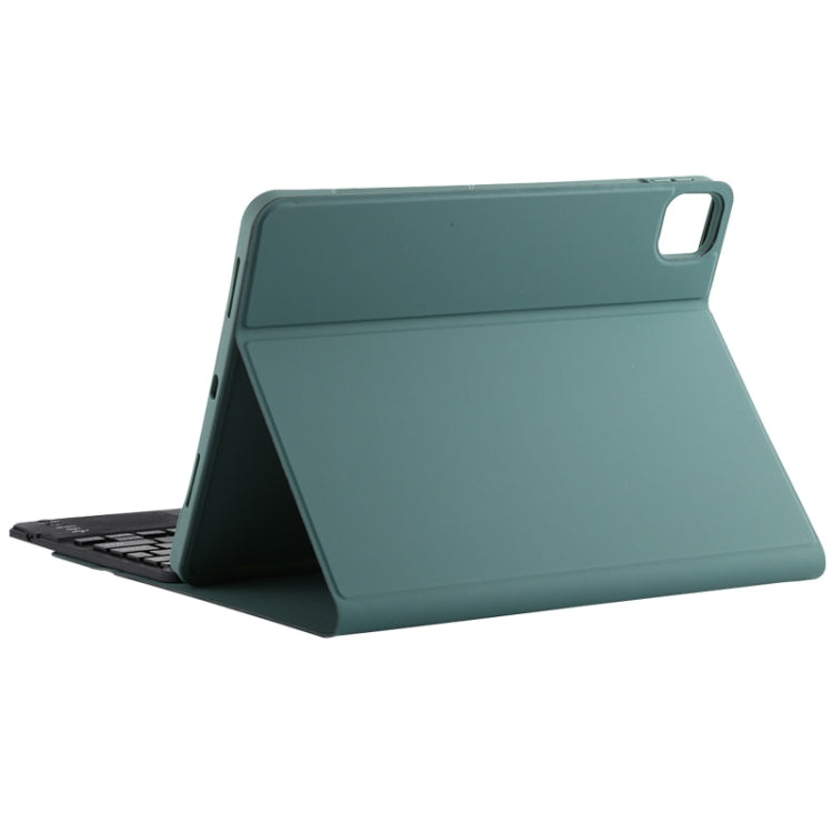 TG11BC Detachable Bluetooth Black Keyboard Microfiber Leather Tablet Case for iPad Pro 11 inch (2020), with Touchpad & Pen Slot & Holder (Dark Green) - For iPad Pro by PMC TechLife | Online Shopping South Africa | PMC TechLife