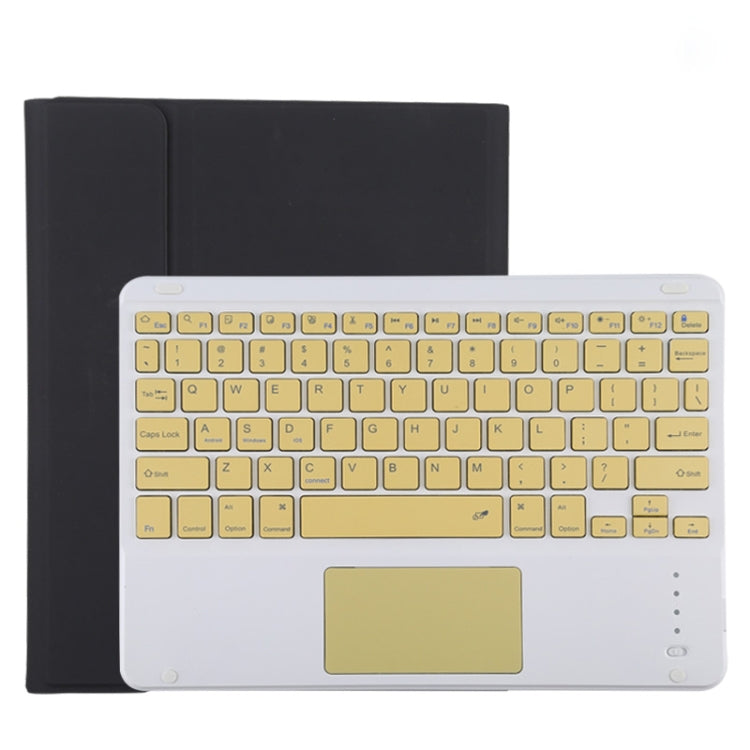 TG11BC Detachable Bluetooth Yellow Keyboard Microfiber Leather Tablet Case for iPad Pro 11 inch (2020), with Touchpad & Pen Slot & Holder (Black) - For iPad Pro by PMC TechLife | Online Shopping South Africa | PMC TechLife