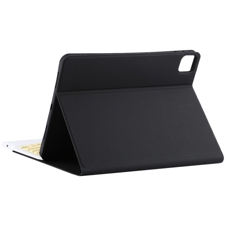 TG11BC Detachable Bluetooth Yellow Keyboard Microfiber Leather Tablet Case for iPad Pro 11 inch (2020), with Touchpad & Pen Slot & Holder (Black) - For iPad Pro by PMC TechLife | Online Shopping South Africa | PMC TechLife