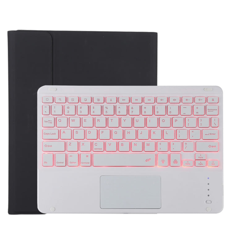TG11BCS Detachable Bluetooth White Keyboard Microfiber Leather Tablet Case for iPad Pro 11 inch (2020), with Backlight & Touchpad & Pen Slot & Holder (Black) - free shipping - PMC TechLife - Order now!