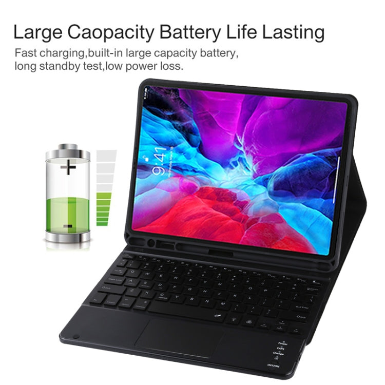 TG11BCS Detachable Bluetooth Black Keyboard Microfiber Leather Tablet Case for iPad Pro 11 inch (2020), with Backlight & Touchpad & Pen Slot & Holder (Black) - For iPad Pro by PMC TechLife | Online Shopping South Africa | PMC TechLife