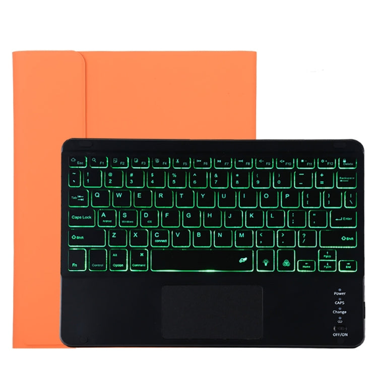 TG11BCS Detachable Bluetooth Black Keyboard Microfiber Leather Tablet Case for iPad Pro 11 inch (2020), with Backlight & Touchpad & Pen Slot & Holder (Orange) - For iPad Pro by PMC TechLife | Online Shopping South Africa | PMC TechLife | Buy Now Pay Later Mobicred