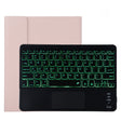 TG11BCS Detachable Bluetooth Black Keyboard Microfiber Leather Tablet Case for iPad Pro 11 inch (2020), with Backlight & Touchpad & Pen Slot & Holder (Pink) - For iPad Pro by PMC TechLife | Online Shopping South Africa | PMC TechLife