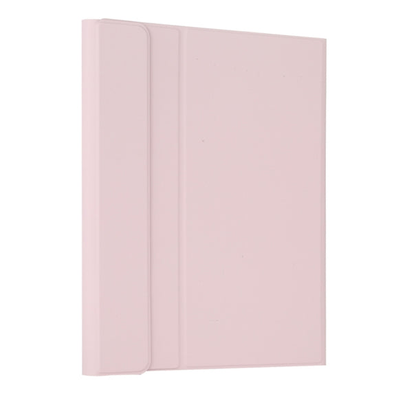 TG11BCS Detachable Bluetooth Black Keyboard Microfiber Leather Tablet Case for iPad Pro 11 inch (2020), with Backlight & Touchpad & Pen Slot & Holder (Pink)