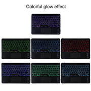 TG11BCS Detachable Bluetooth Black Keyboard Microfiber Leather Tablet Case for iPad Pro 11 inch (2020), with Backlight & Touchpad & Pen Slot & Holder (Green)