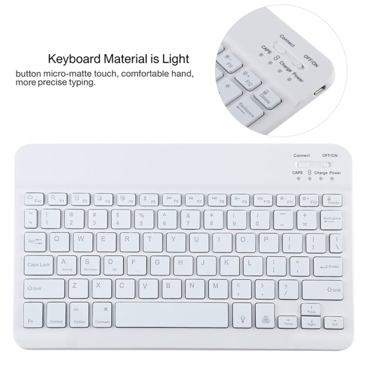 TG11BS Detachable Bluetooth White Keyboard Microfiber Leather Tablet Case for iPad Pro 11 inch (2020), with Backlight & Pen Slot & Holder (Green) - For iPad Pro by PMC TechLife | Online Shopping South Africa | PMC TechLife | Buy Now Pay Later Mobicred