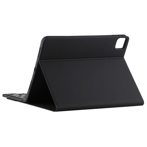 TG11BS Detachable Bluetooth Black Keyboard + Microfiber Leather Tablet Case for iPad Pro 11 inch (2020), with Backlight & Pen Slot & Holder(Black)