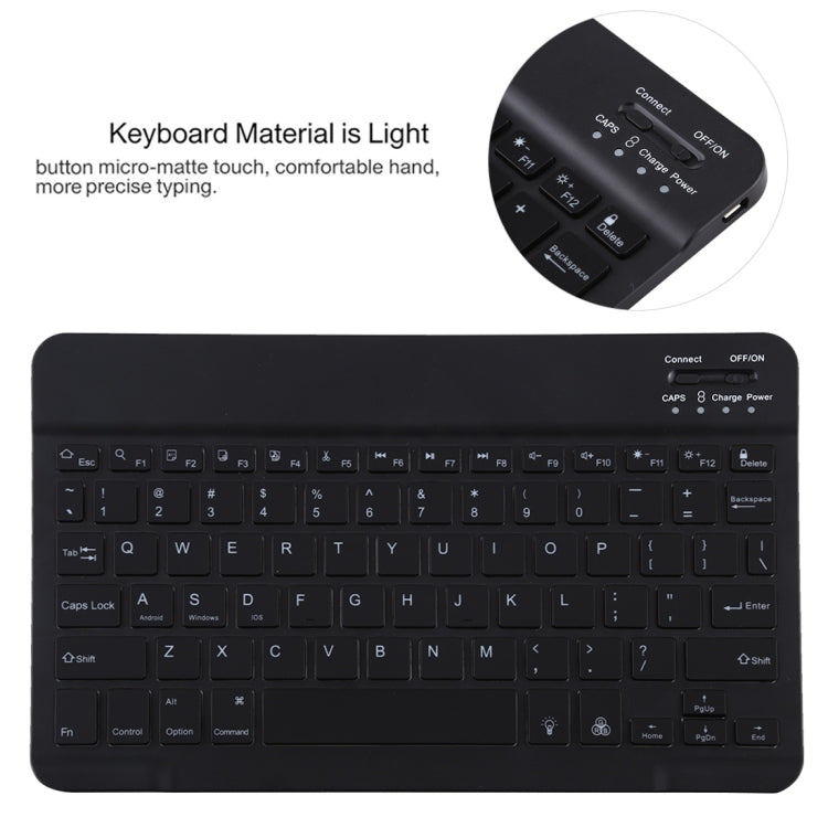 TG11BS Detachable Bluetooth Black Keyboard + Microfiber Leather Tablet Case for iPad Pro 11 inch (2020), with Backlight & Pen Slot & Holder(Orange)